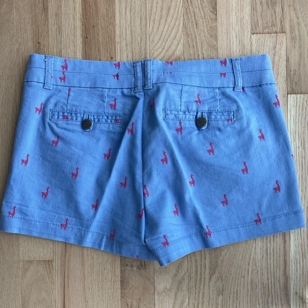 Harper cotton blend llama print shorts - Picture 3 of 5
